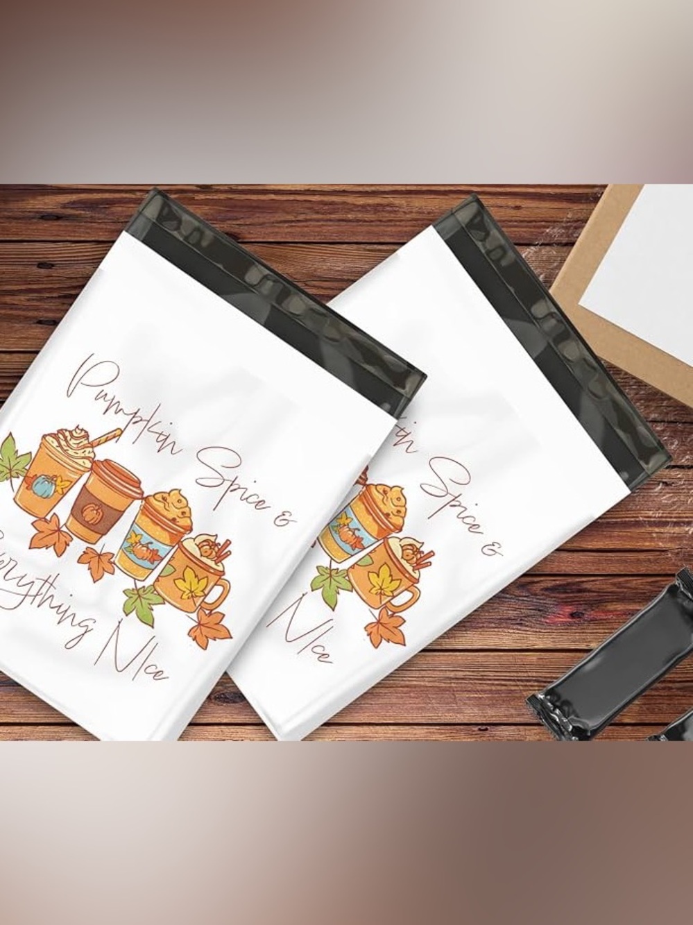 Bundle POLYMAILERS • 10x13 Inch • 15 Pcs • FALL PUMPKIN SPICE • NEW - Picture 4 of 4